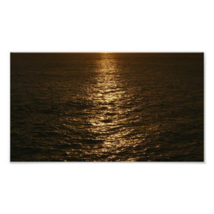 Coucher du soleil sur l'eau Photographie Abstraite