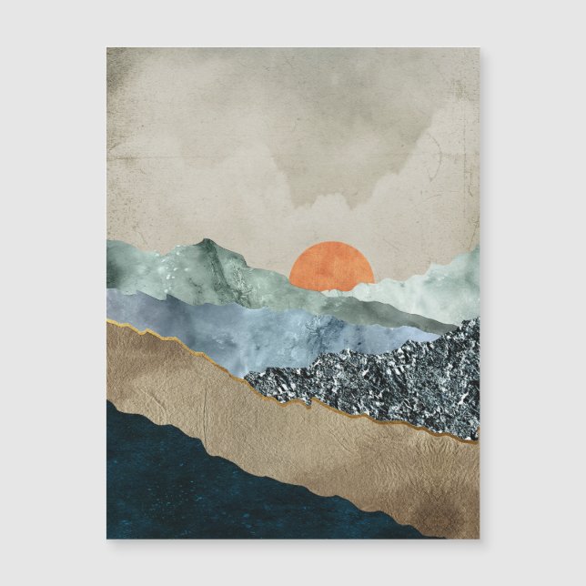 Couches de montagne texturées avec rayonnement de  (Devant)