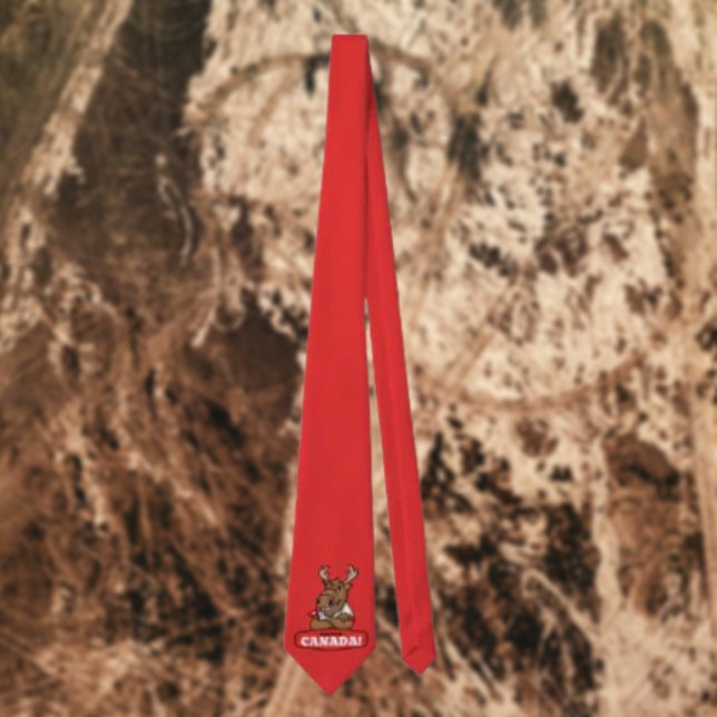 Coudes en l'air Canada! Cravate Funny Moose (Créateur téléchargé)