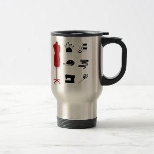 Coudre à droite Voyage / Mug Commuter pour les art