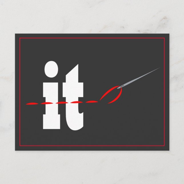 Coudre sur la carte postale (Devant)