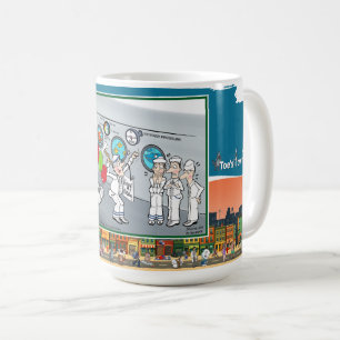 Coulé par surprise Mug de café classique d'anniv
