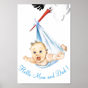 Coulée portant Baby Poster Peinture
