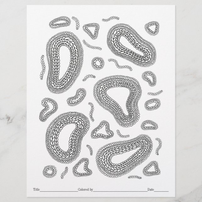 COULER VOTRE PROPRE Tricot Microscope Page de colo (Devant)