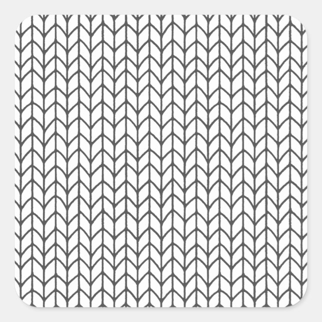 COULER VOTRE PROPRE Tricot Stickers Carré petit (Devant)