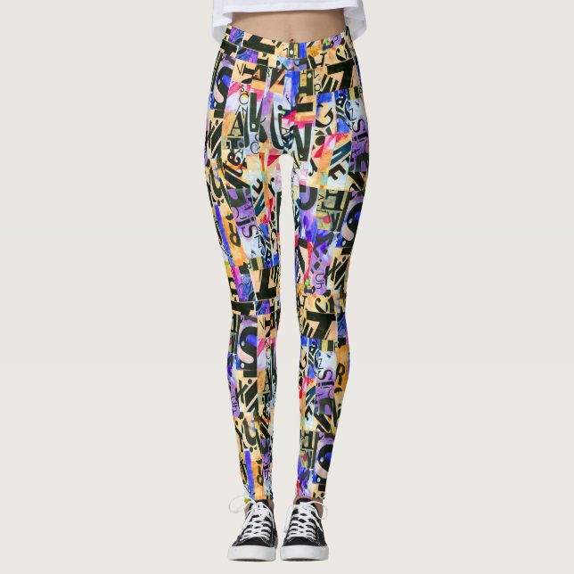 couleur abstrait avantacular leggings (Devant)