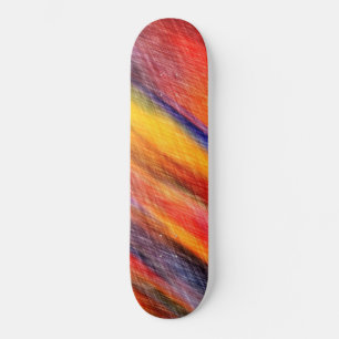 Couleur Abstraite coucher de soleil Skateboard col