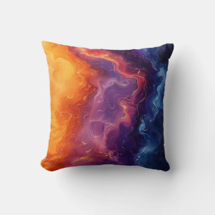 Couleur Abstraite vibrante Flèche Lance Oreiller