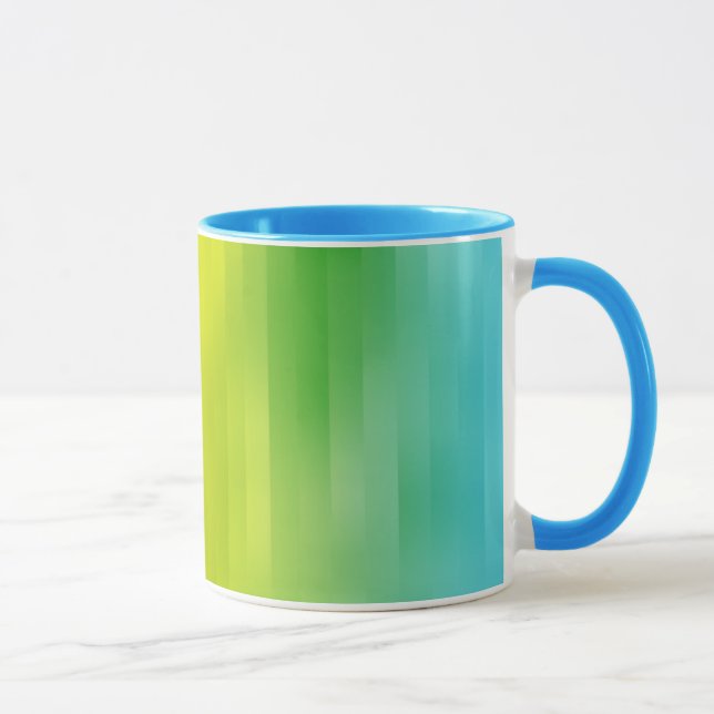 Couleur arc-en-ciel rayures Mug (Droite)