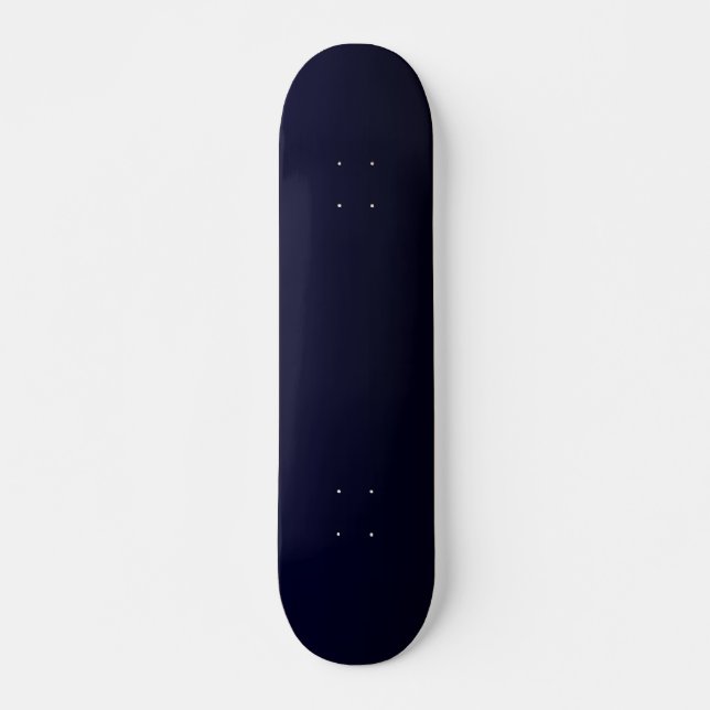 Couleur bleu marine Aquarelle Skateboard (Devant)