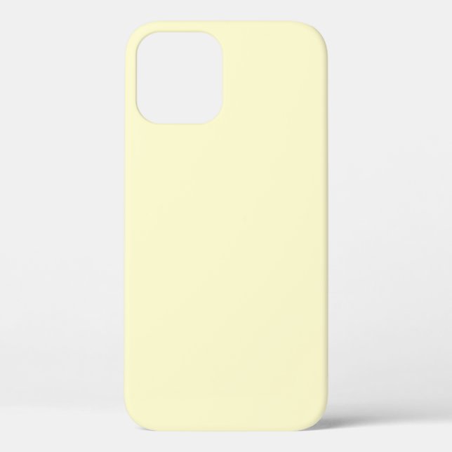 Couleur crème Iphone 12 coque (Verso)