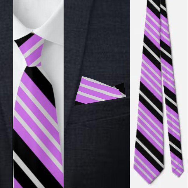 Couleur Cute Stripes Motif Cravate (Créateur téléchargé)