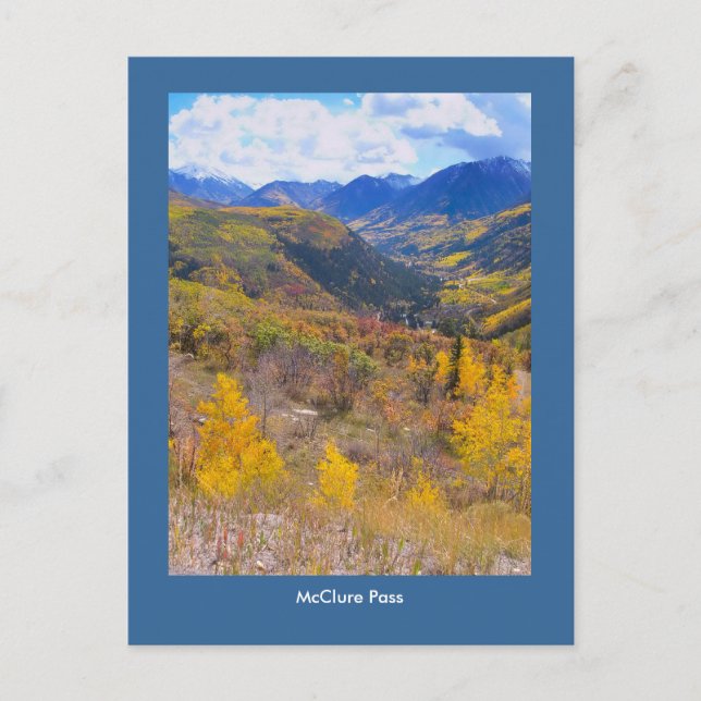 Couleur d'automne sur la carte postale du Pass McC (Devant)