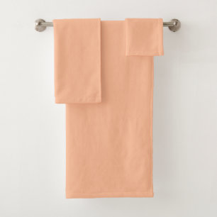 Couleur de bloc solide brillante Gras Peach