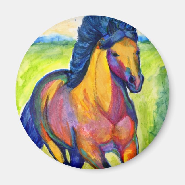 Couleur de l'eau Cheval magnet (Devant)