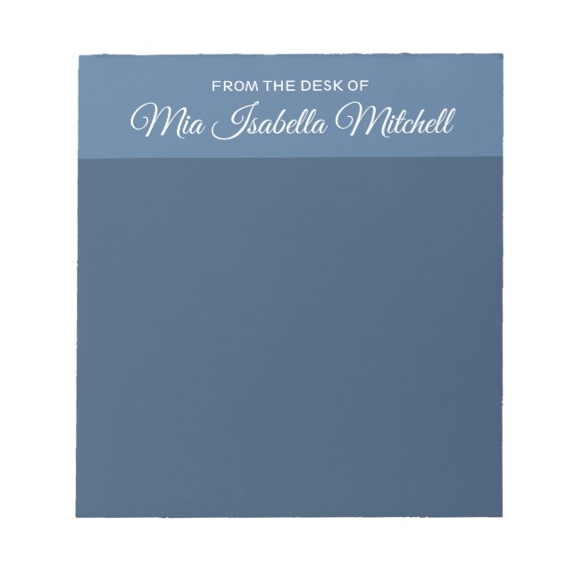 Couleur de tendance - Bloc-notes bleu classique sé (Devant)