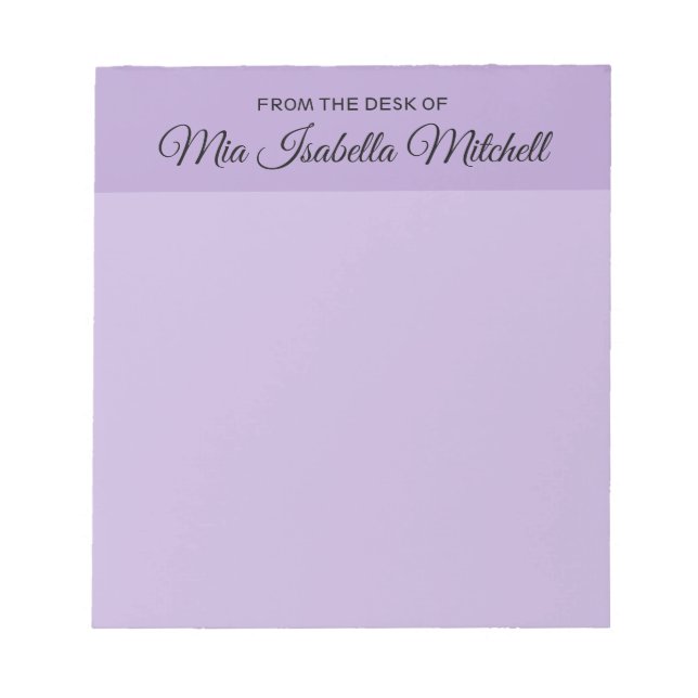 Couleur de tendance - Bloc-notes classique violet  (Devant)
