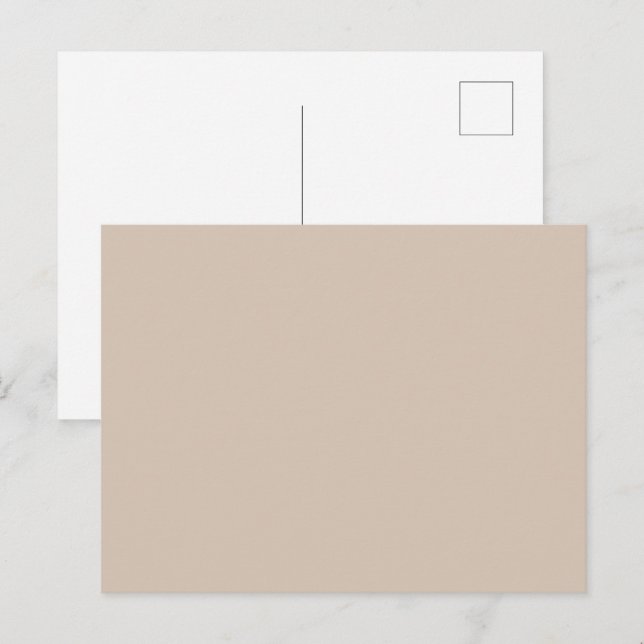 Couleur de tendance - Carte postale solide souple  (Devant / Derrière)