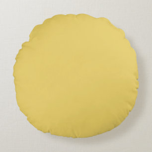 Couleur de tendance - Coussin rond jaune doux