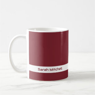 Couleur de tendance - Crimson Nom rouge Mug