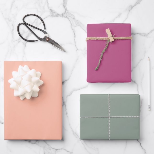 Couleur de tendance - Feuilles de papier d'enrobag (Recto)