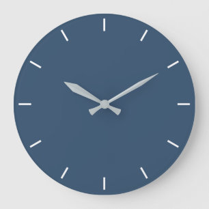 Couleur de tendance Grave Bleu Grand Mur Horloge