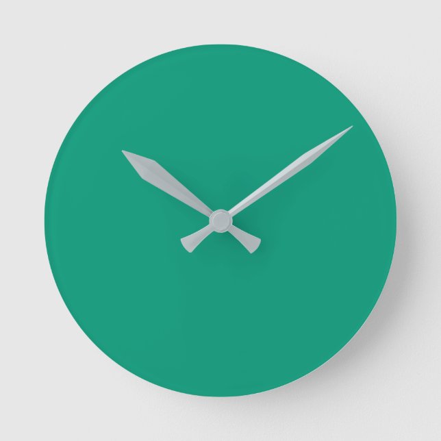 Couleur de tendance - Horloge ronde Jade Green (Recto)