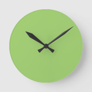 Couleur de tendance - Horloge ronde verte Kiwi