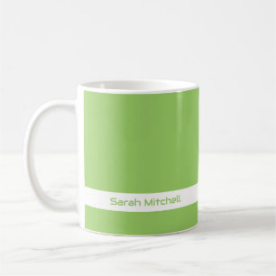 Couleur de tendance - Kiwi Green Name Mug
