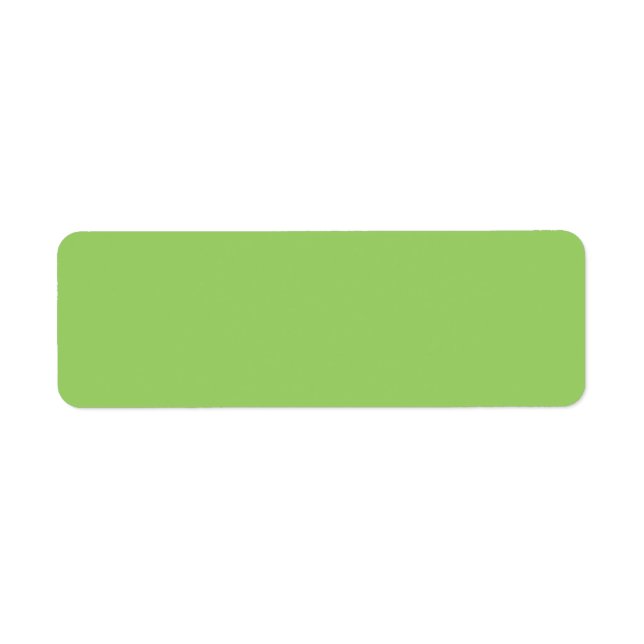 Couleur de tendance - Kiwi Green Retours Étiquette (Devant)