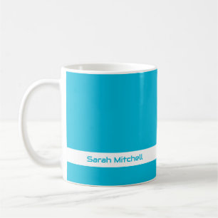 Couleur de tendance - Mug De Nom Cyan Vivid