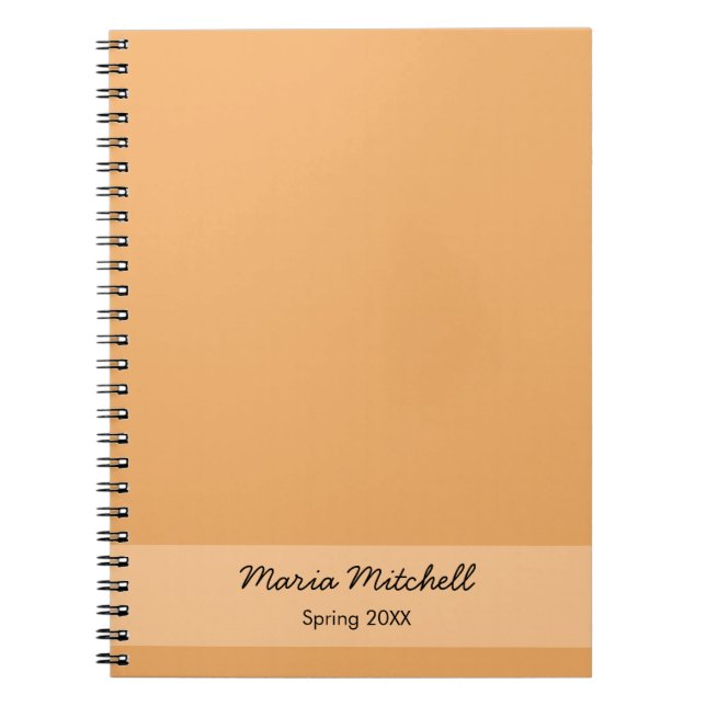 Couleur de tendance - Nom orange doux / Carnet tex (Devant)