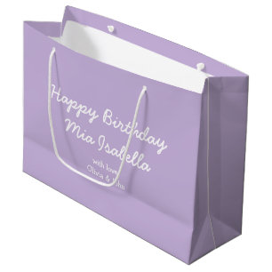 Couleur de tendance - Sac cadeau Personnalisable V