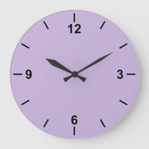 Couleur de tendance Violette douce Grande horloge 