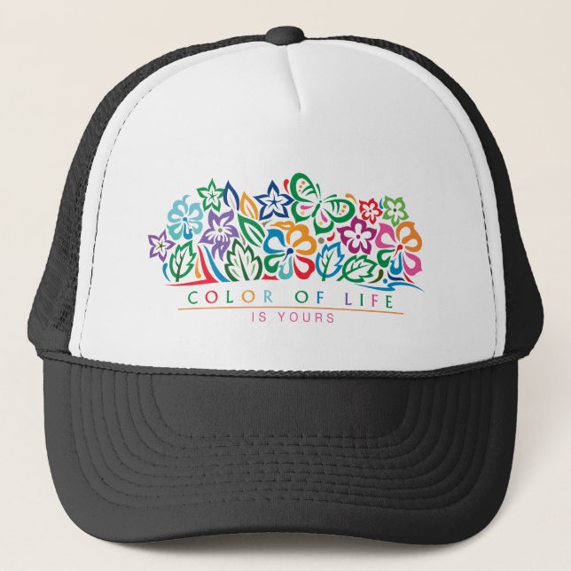 Couleur de vie design Tucker Casquette (Devant)