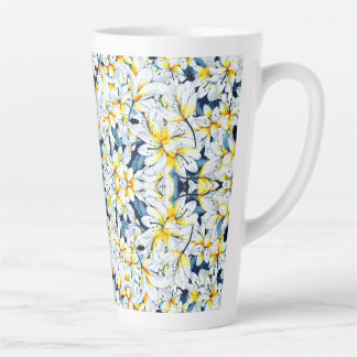 COULEUR D'EAU BLANCHE ET BLEUE MENSONGE LATTE MUG