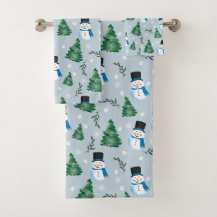 Couleur d'eau douce Motif neige d'hiver