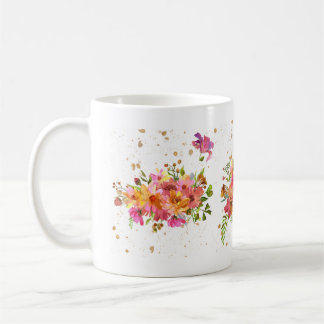 Couleur d'eau Fleur Bright Gold Coffee Mug