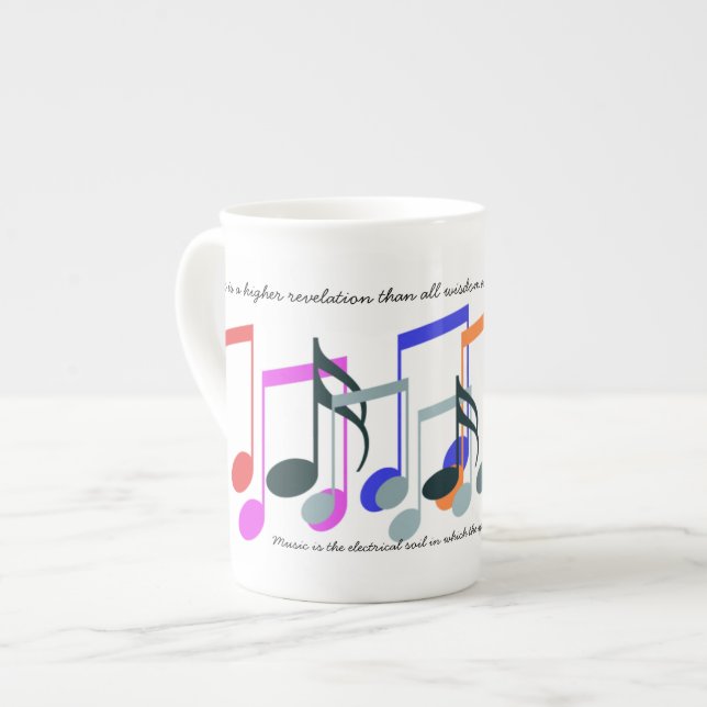 Couleur des Musiques Notes Mugs (Devant gauche)