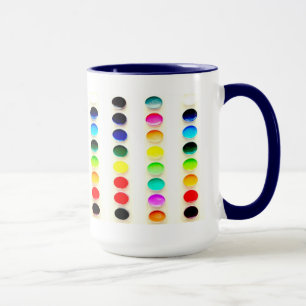 Couleur du monde aquarelles peint la tasse de café