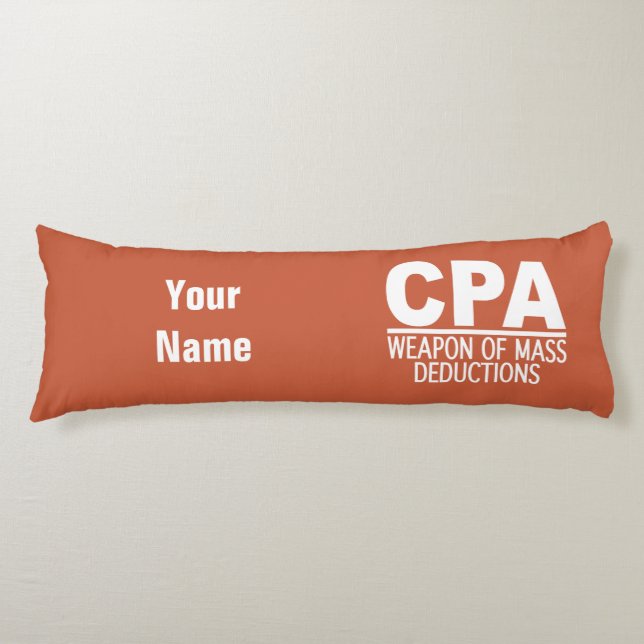 Couleur et nom personnalisés CPA coussin de corps (Devant)
