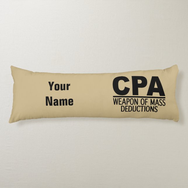 Couleur et nom personnalisés CPA coussin de corps (Devant)