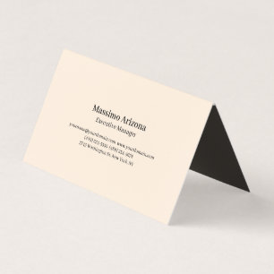 Couleur ivoire Carte de visite professionnelle mod