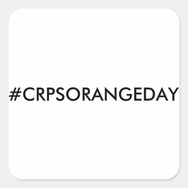 Couleur Le Monde Orange™ #CRPSORANGEDAY Sticker (Devant)