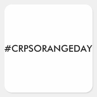 Couleur Le Monde Orange™ #CRPSORANGEDAY Sticker