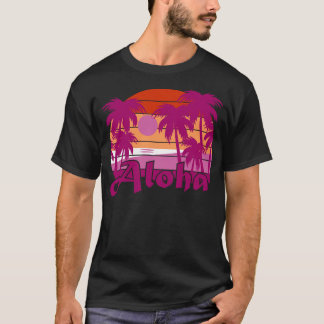 Couleur lesbienne Hawaiian Aloha Design T-shirt cl