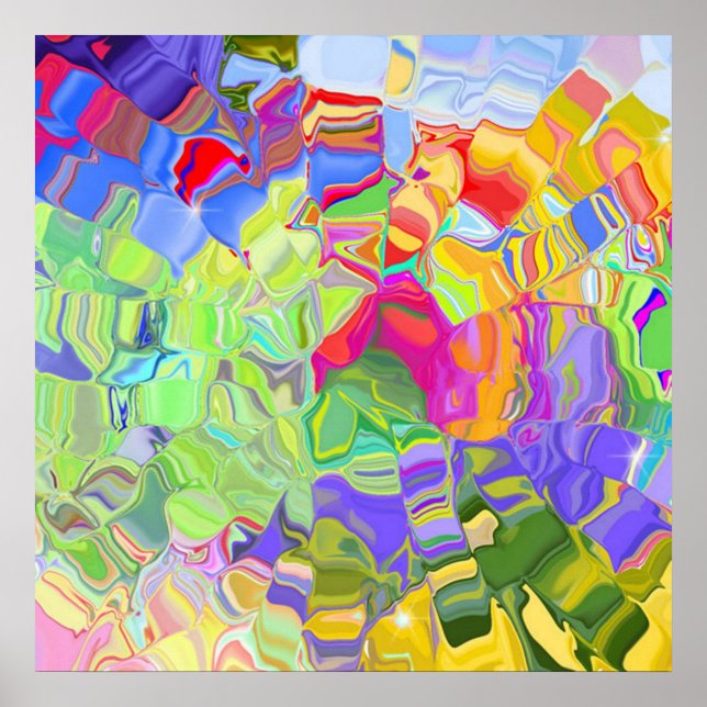 couleur liquide affiche abstraite de 14.95 (Devant)