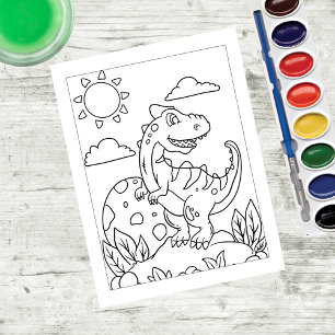 Couleur Me Tyrannosaurus Dinosaur   Cartes d'activ