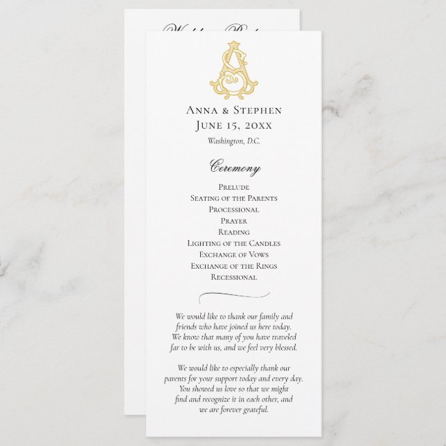 COULEUR MODIFIABLE EN TANT QUE Programme Monogramm (Devant / Derrière)