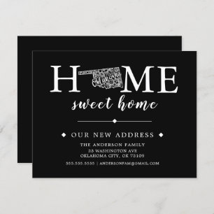 Couleur modifiable Faire-part de déplacement OKLAH